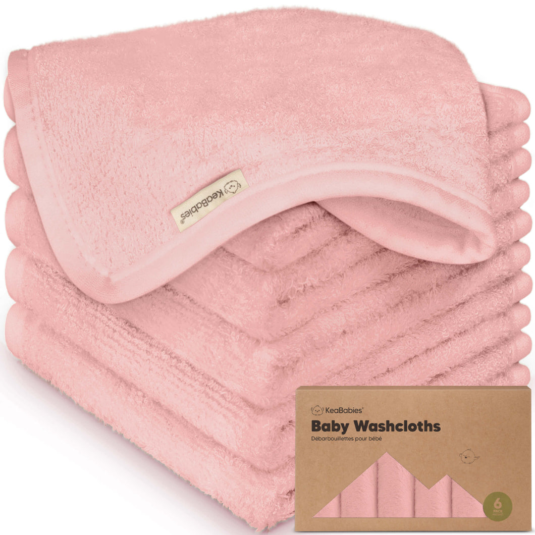 Deluxe Baby Washcloths (Rosy)