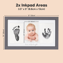 Load image into Gallery viewer, Duo Clean Touch Inkless Hand &amp; Footprint Frame Kit (Gunmetal Gray)
