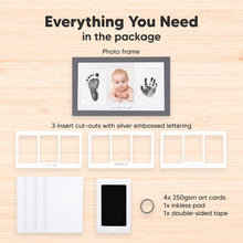 Load image into Gallery viewer, Duo Clean Touch Inkless Hand &amp; Footprint Frame Kit (Gunmetal Gray)
