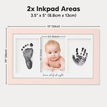Load image into Gallery viewer, Duo Clean Touch Inkless Hand &amp; Footprint Frame Kit (Petal Pink)

