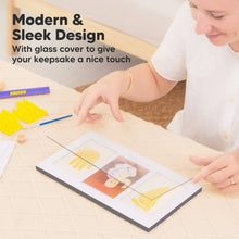 Load image into Gallery viewer, Baby Handprint &amp; Footprint Keepsake Duo Frame (Gunmetal Gray)
