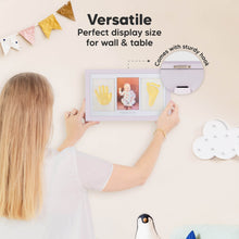 Load image into Gallery viewer, Baby Handprint &amp; Footprint Keepsake Duo Frame (Soft Lilac)
