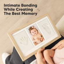 Load image into Gallery viewer, Baby Handprint &amp; Footprint Keepsake Duo Frame (Ash Wood)
