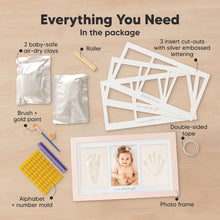 Load image into Gallery viewer, Baby Handprint &amp; Footprint Keepsake Duo Frame (Petal Pink)
