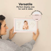 Load image into Gallery viewer, Baby Handprint &amp; Footprint Keepsake Duo Frame (Petal Pink)
