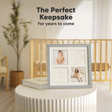Load image into Gallery viewer, Ever Baby Hand &amp; Footprint Keepsake Frame (Cloud Gray)
