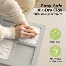 Load image into Gallery viewer, Ever Baby Hand &amp; Footprint Keepsake Frame (Cloud Gray)
