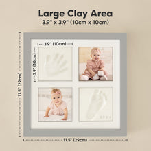 Load image into Gallery viewer, Ever Baby Hand &amp; Footprint Keepsake Frame (Cloud Gray)
