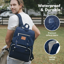 Load image into Gallery viewer, Explorer Diaper Bag (Navy Blue)
