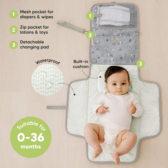 Ezee Diaper Changing Pad (Woodland)