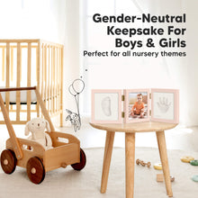 Load image into Gallery viewer, Fond Hand &amp; Footprint Keepsake Frame (Petal Pink)
