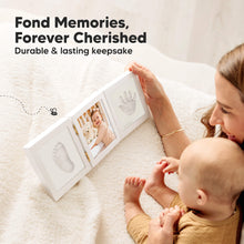 Load image into Gallery viewer, Fond Hand &amp; Footprint Keepsake Frame
