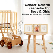 Load image into Gallery viewer, Fond Hand &amp; Footprint Keepsake Frame (Ash Wood)
