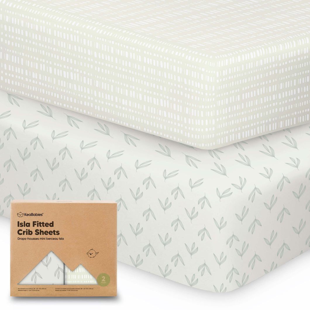 Isla Fitted Crib Sheets (Fleur)