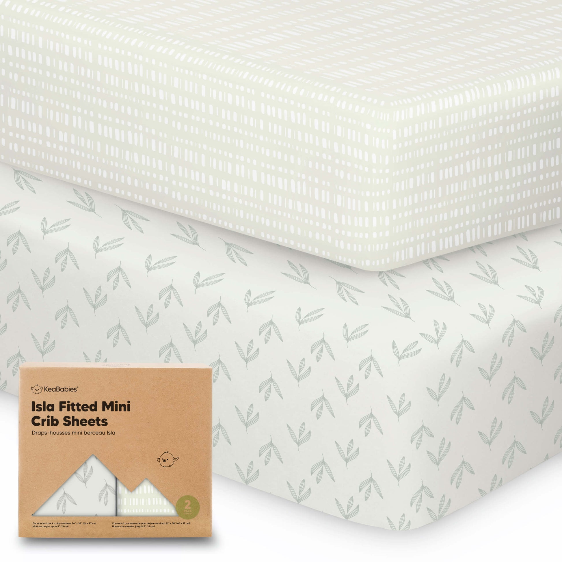 Isla Fitted Mini Crib Sheets 26407039074490