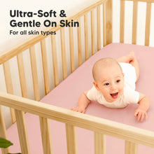 Load image into Gallery viewer, 2-Pack Isla [Protect+] Waterproof Crib Sheets (Rose)
