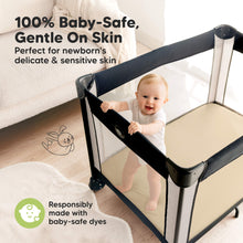 Load image into Gallery viewer, Isla Fitted Mini Crib Sheets (Khaki)
