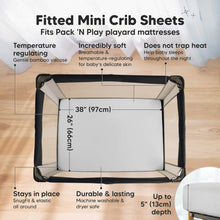 Load image into Gallery viewer, Isla Fitted Mini Crib Sheets (French Gray)
