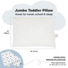 Load image into Gallery viewer, Jumbo Toddler Pillow with Pillowcase (Submarines)
