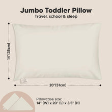 Load image into Gallery viewer, Jumbo Toddler Pillow with Pillowcase (Clay)
