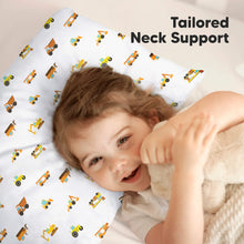 Load image into Gallery viewer, Jumbo Toddler Pillow with Pillowcase (Construction)
