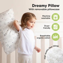 Load image into Gallery viewer, Jumbo Toddler Pillow with Pillowcase
