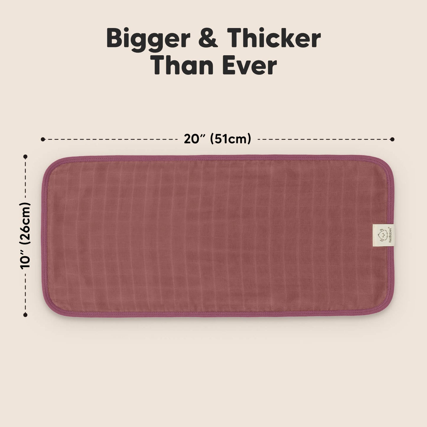 Bigger & Thicker Than Ever with size 20 × 10 in (51 × 26 cm).
 26488003788986