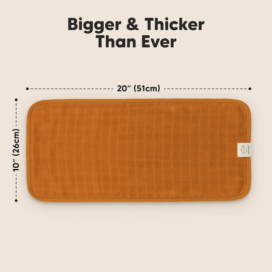 5-Pack Lumi Muslin Burp Cloths (Spice)