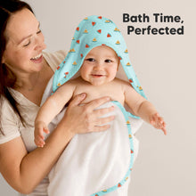 Load image into Gallery viewer, Luxe Baby Hooded Towel (Melon Beat)

