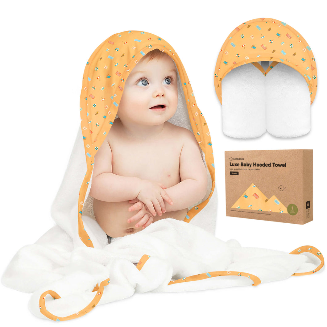 Luxe Baby Hooded Towel (Beach Day)