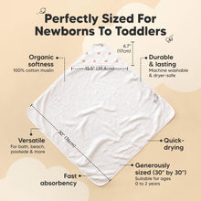 Load image into Gallery viewer, Lyra Muslin Hooded Towel (Monarch, Petite)
