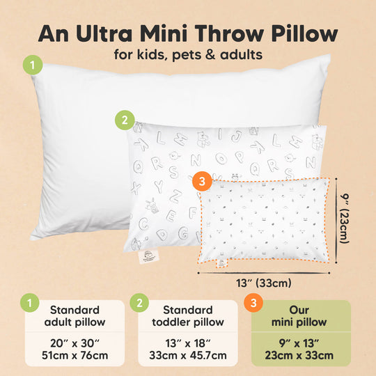 Mini Toddler Pillow With Pillowcase