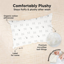 Load image into Gallery viewer, Mini Toddler Pillow With Pillowcase (Bumble Bear)
