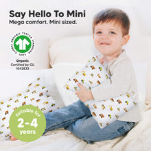 Load image into Gallery viewer, Mini Toddler Pillow With Pillowcase (Construction)
