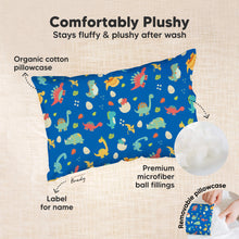 Load image into Gallery viewer, Mini Toddler Pillow With Pillowcase (DinoWorld)
