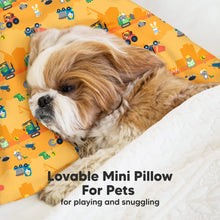 Load image into Gallery viewer, Mini Toddler Pillow With Pillowcase (Little Builders)

