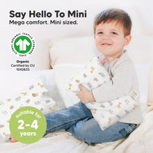 Load image into Gallery viewer, Mini Toddler Pillow With Pillowcase (Safari Echo)
