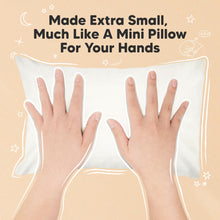 Load image into Gallery viewer, Mini Toddler Pillow With Pillowcase (Soft White)
