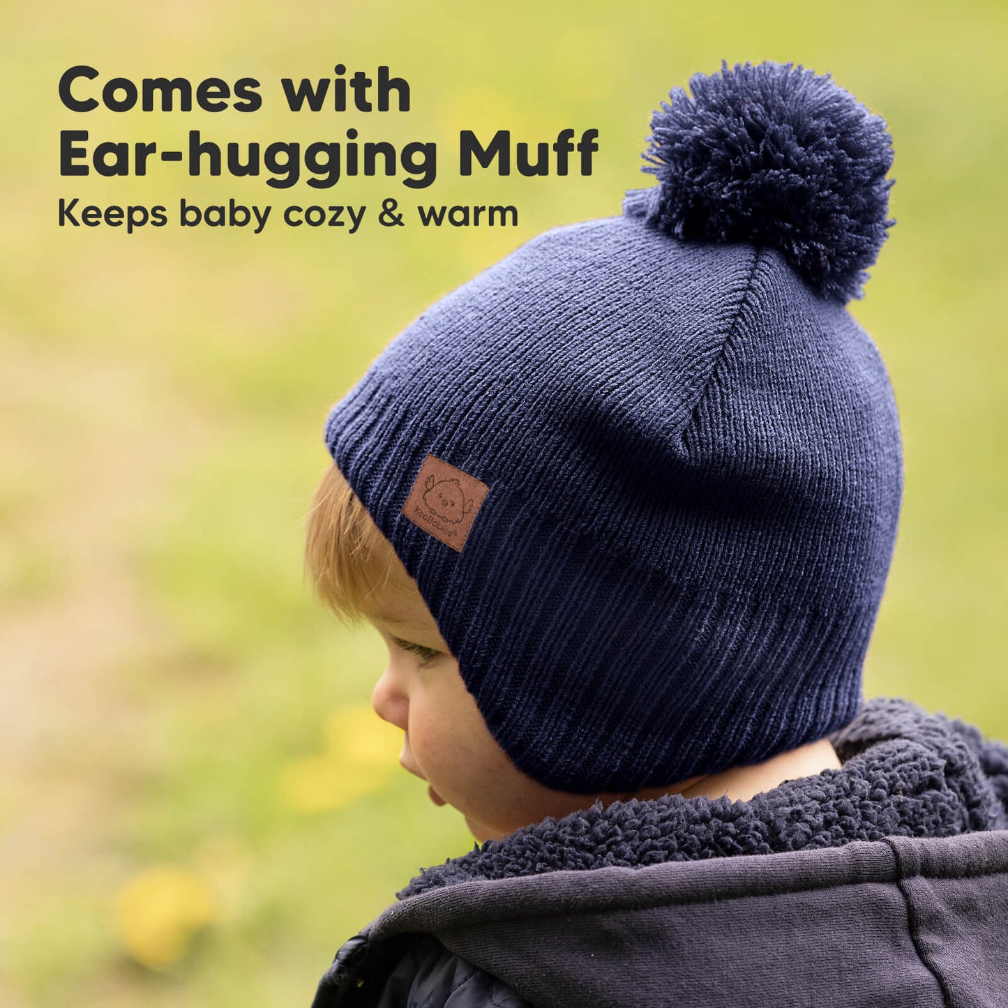 Comes with Ear-hugging Muff. Keeps baby cozy and warm 25745114955962