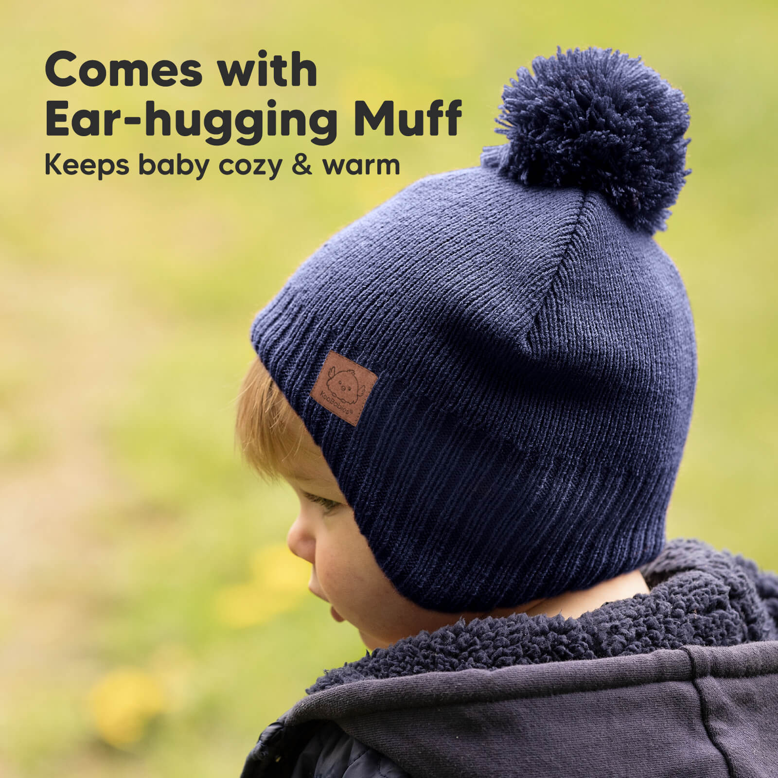 Comes with Ear-hugging Muff. Keeps baby cozy and warm 25745114955962