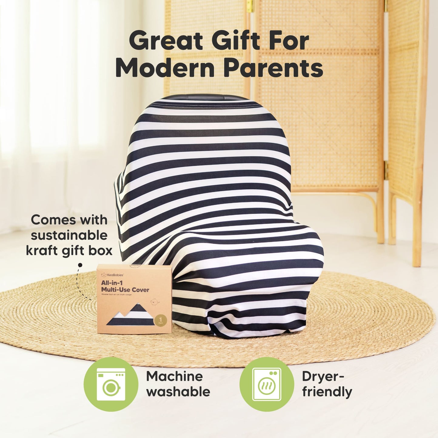 Great Gift For Modern Parents, Comes with sustainable kraft gift box
Machine washable, Dryer-friendly 28265828548794