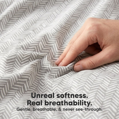 Unreel softness. Real breathability.
Gentle, breathable, & never see-through. 33660034416826