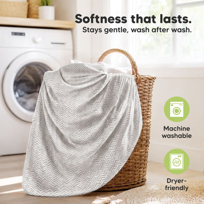 Softness that lasts. Stays gentle, wash after wash. Machine washable, Dryer-friendly 33660034547898