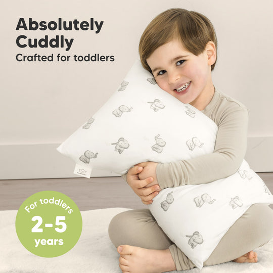 Cuddly Toddler Pillow with Pillowcase (Elly)