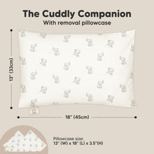 Load image into Gallery viewer, Cuddly Toddler Pillow with Pillowcase (Elly)
