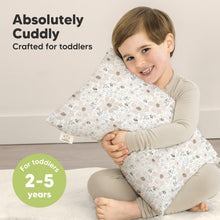 Load image into Gallery viewer, Cuddly Toddler Pillow with Pillowcase (Flora Vale)
