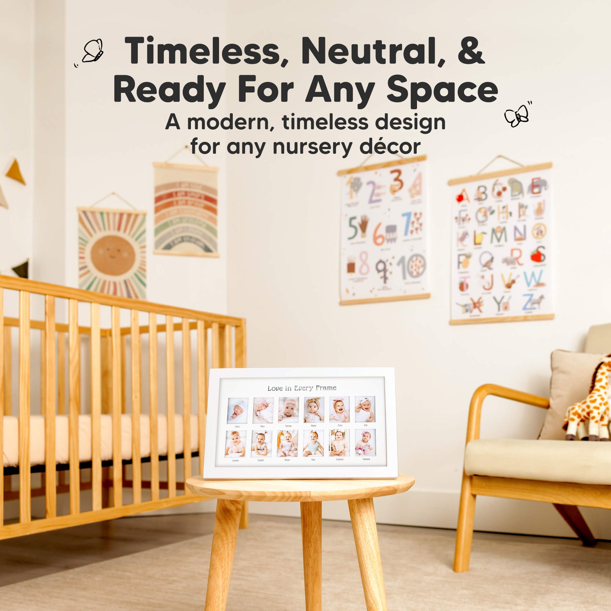 Timeless, Neutral, & Ready For Any Space
A modern, timeless design for any nursery decor 29050386874554