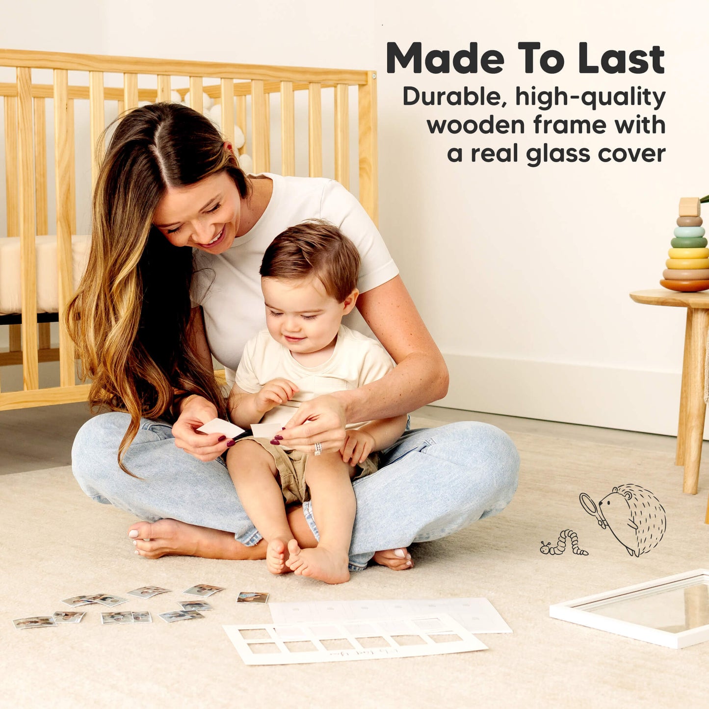 Made To Last
Durable, high-quality wooden frame with a real glass cover 29050386972858