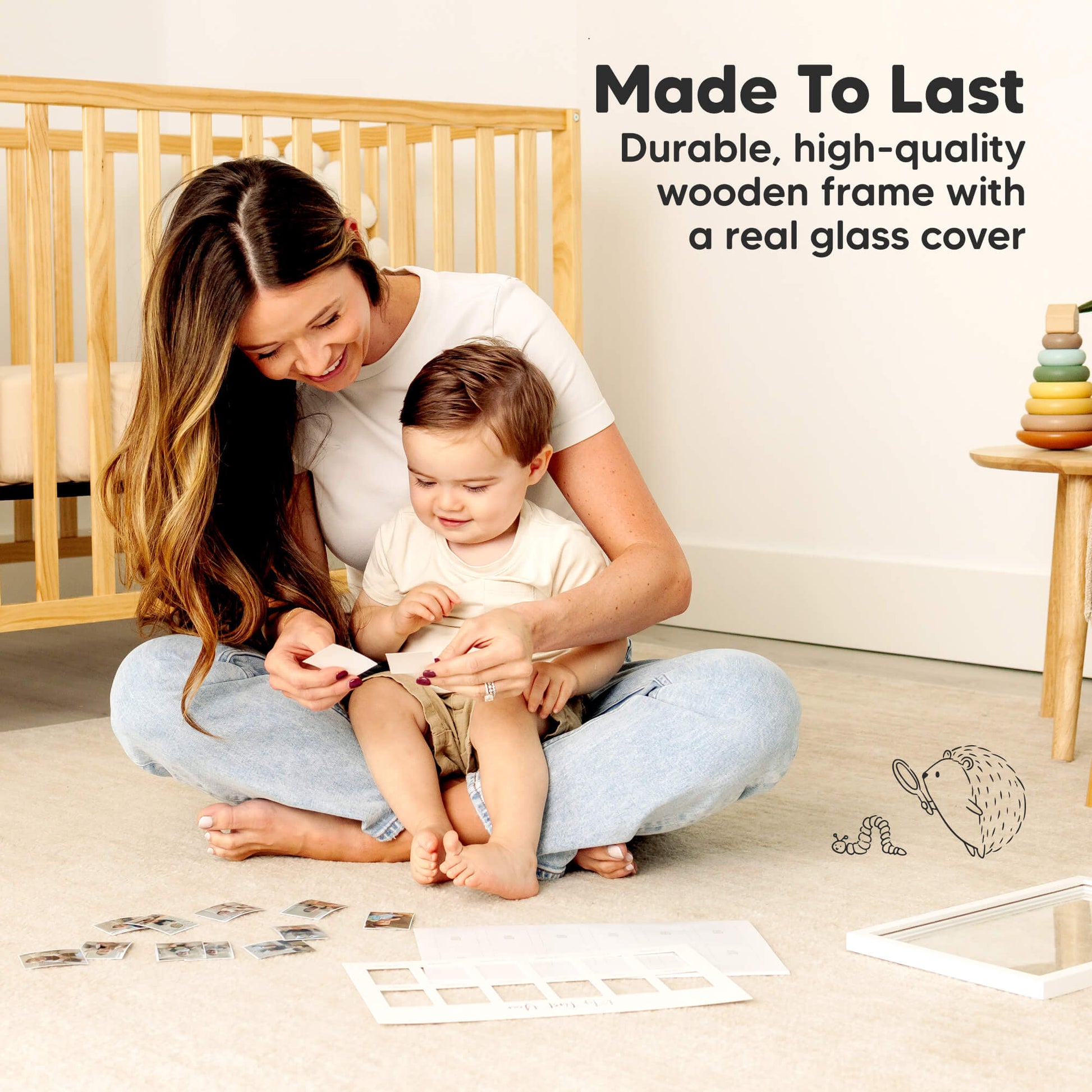 Made To Last
Durable, high-quality wooden frame with a real glass cover 29050386972858