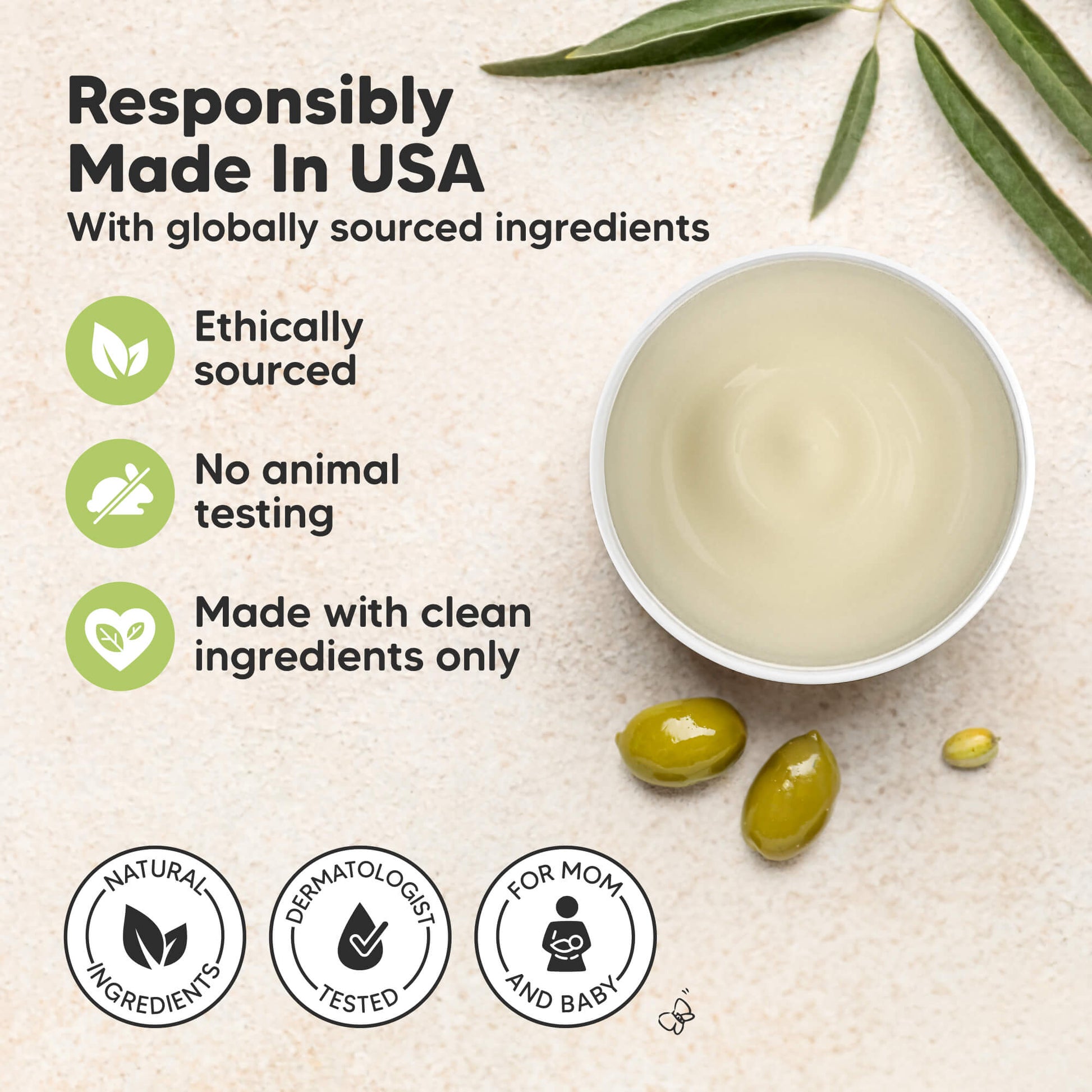 Responsibly Made In USA
With globally sourced ingredients

Ethically sourced
No animal testing
Made with clean ingredients only
 29434162118842